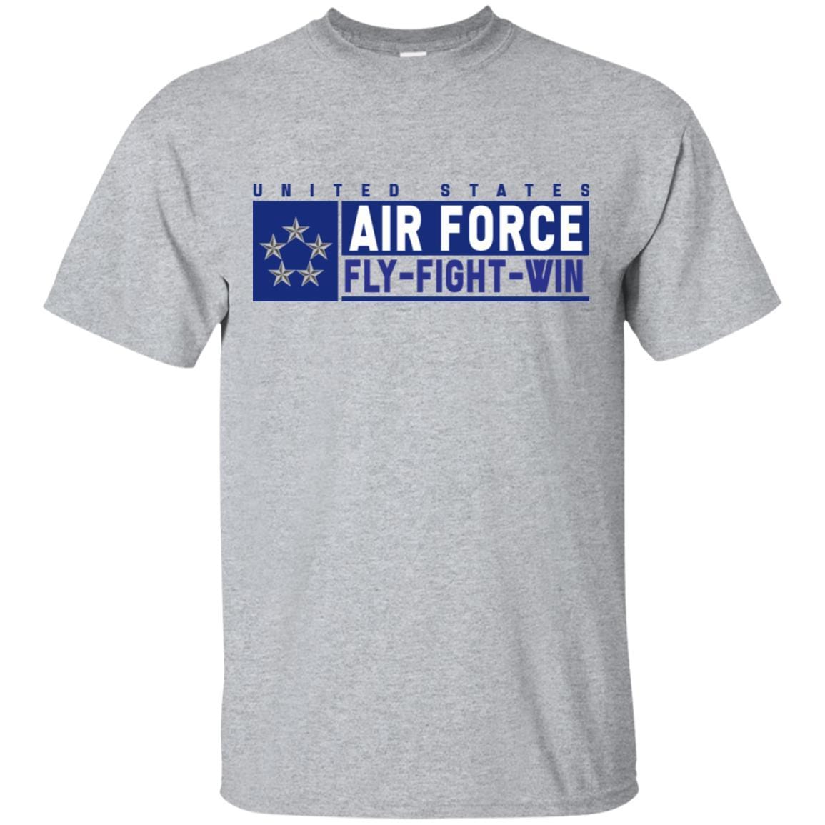 US Air Force O-10 General of the Air Force Fly - Fight - Win T-Shirt On Front For Men-TShirt-USAF-Veterans Nation