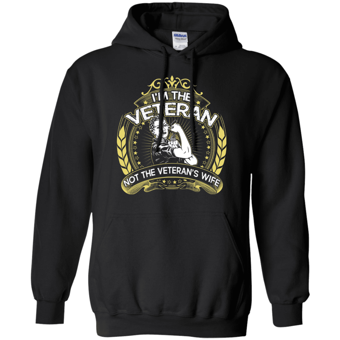 Military T-Shirt "I AM THE VETERAN AND NOT THE VETERAN'S WIFE"-TShirt-General-Veterans Nation