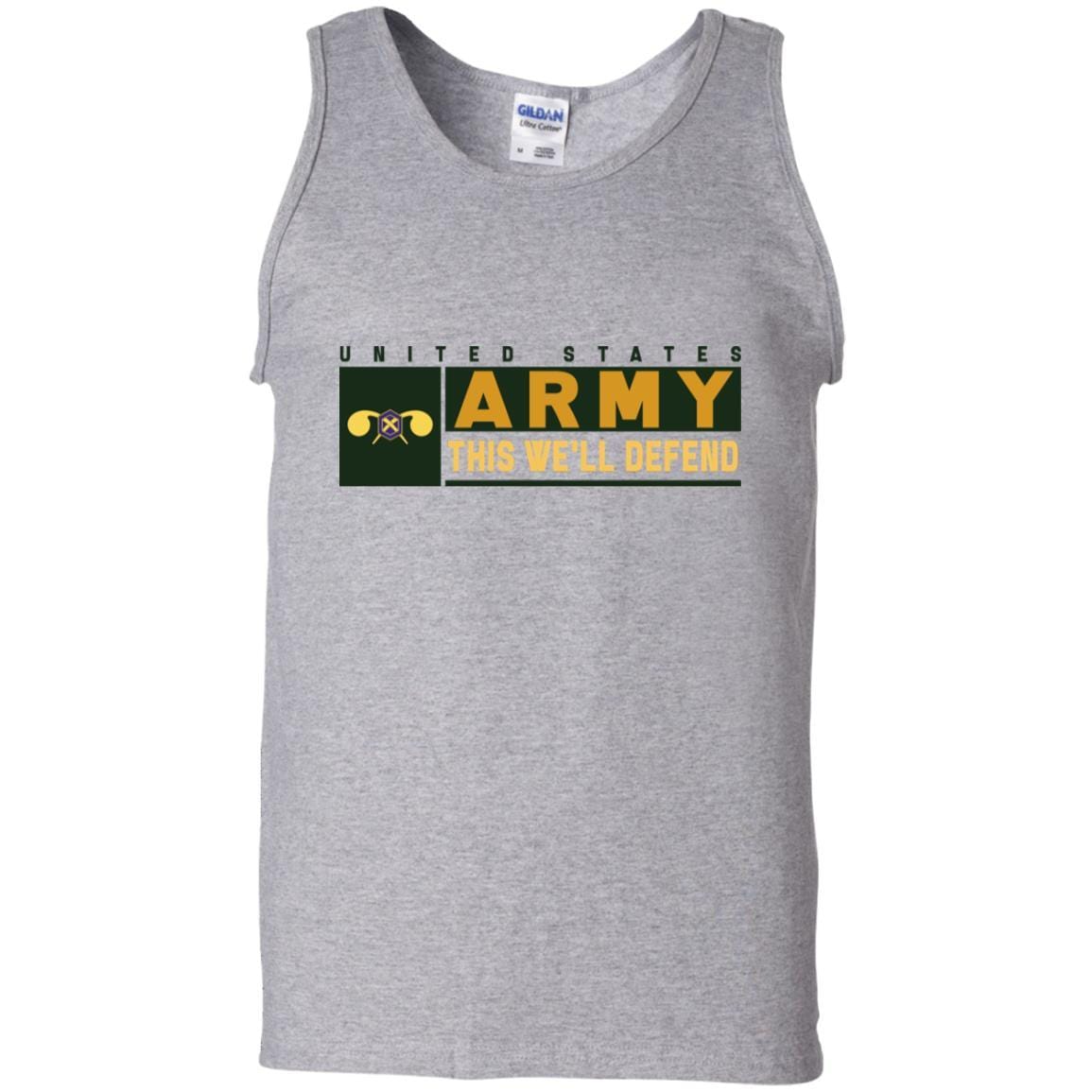 U.S Army Chemical Corps- This We'll Defend T-Shirt On Front For Men-TShirt-Army-Veterans Nation