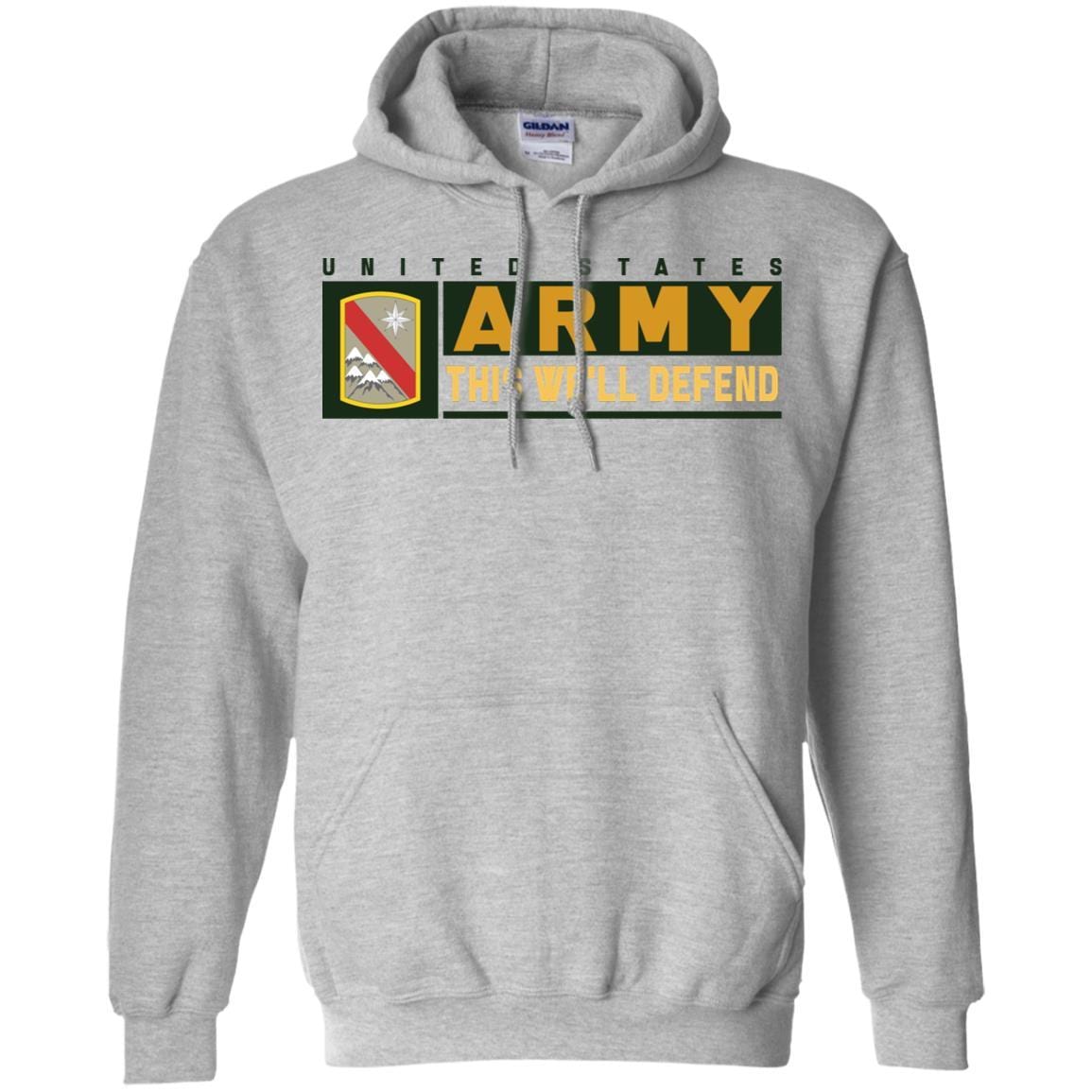 US Army 43 SUSTAINMENT BRIGADE- This We'll Defend T-Shirt On Front For Men-TShirt-Army-Veterans Nation