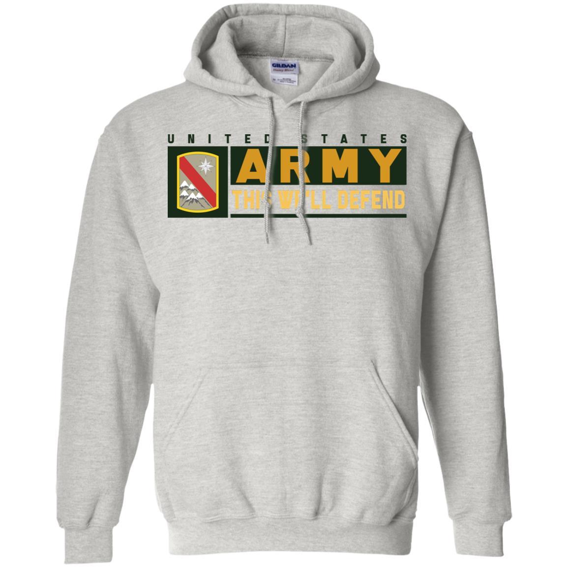 US Army 43 SUSTAINMENT BRIGADE- This We'll Defend T-Shirt On Front For Men-TShirt-Army-Veterans Nation