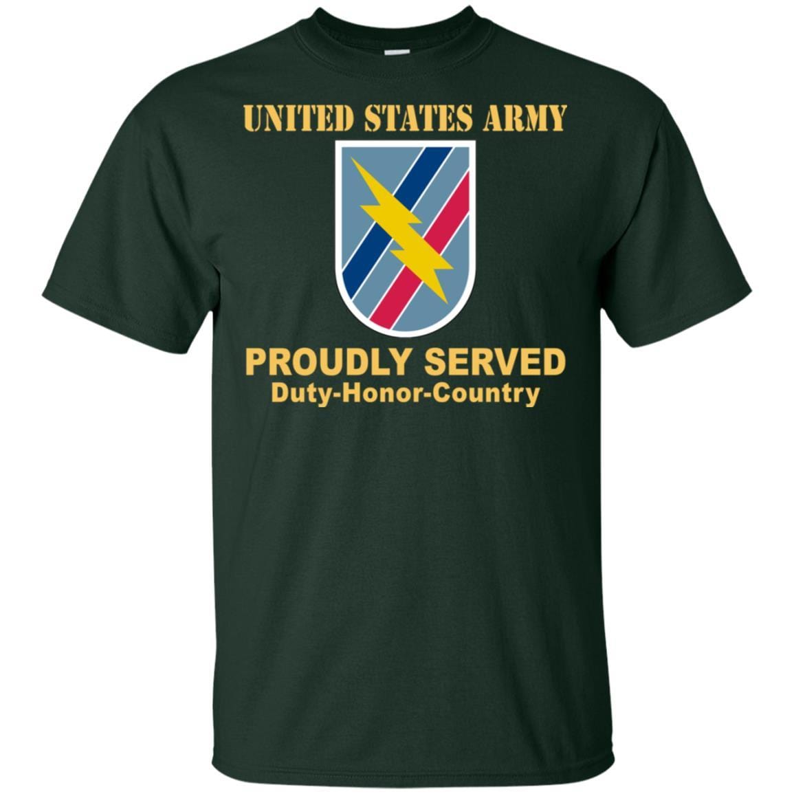 US ARMY 48TH INFANTRY BRIGADE COMBAT TEAM- Proudly Served T-Shirt On Front For Men-TShirt-Army-Veterans Nation