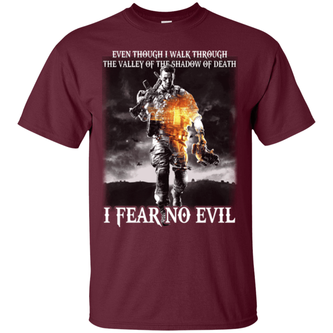 Military T-Shirt "I FEAR NO EVIL"-TShirt-General-Veterans Nation