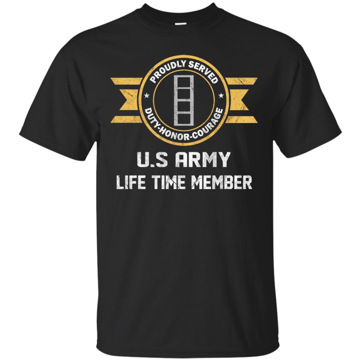 Life Time Member - US Army W-4 Chief Warrant Officer 4 W4 CW4 Warrant Officer Ranks Men T Shirt On Front-TShirt-Army-Veterans Nation