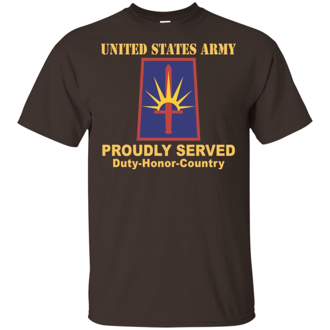 US ARMY NEW YORK ARMY NATIONAL GUARD ELEMENT JT FRC HQ- Proudly Served T-Shirt On Front For Men-TShirt-Army-Veterans Nation