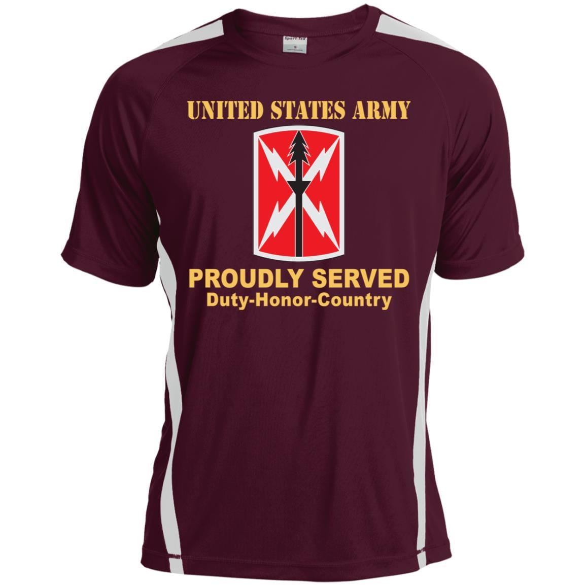 US ARMY 516 SIGNAL BRIGADE- Proudly Served T-Shirt On Front For Men-TShirt-Army-Veterans Nation