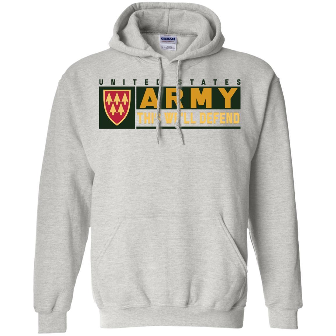 US Army 32ND AIR AND MISSILE DEFENSE COMMAND- This We'll Defend T-Shirt On Front For Men-TShirt-Army-Veterans Nation