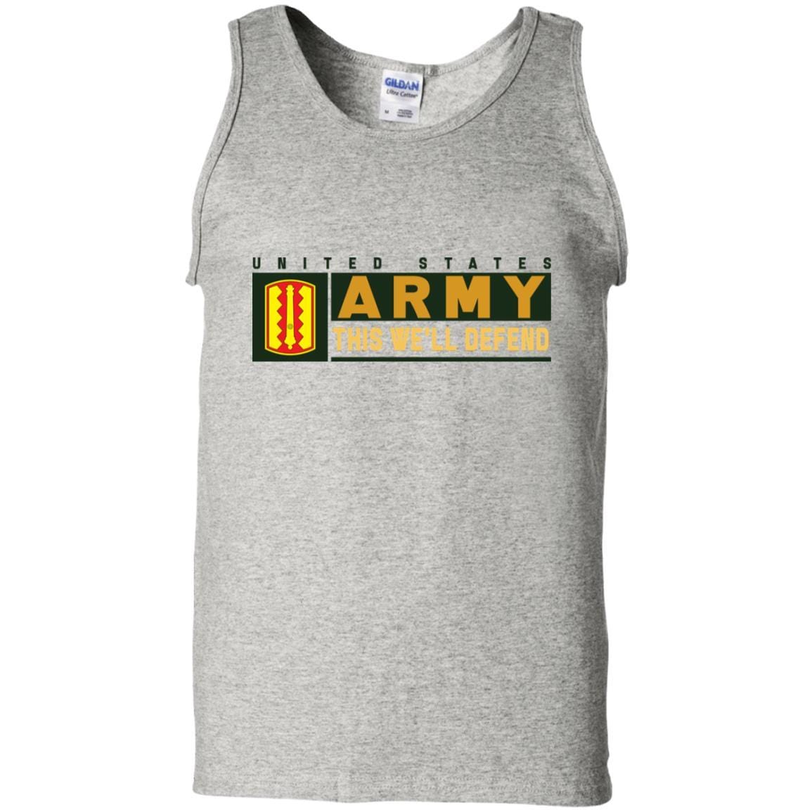 US Army 54 FIELD ARTILLERY BRIGADE- This We'll Defend T-Shirt On Front For Men-TShirt-Army-Veterans Nation