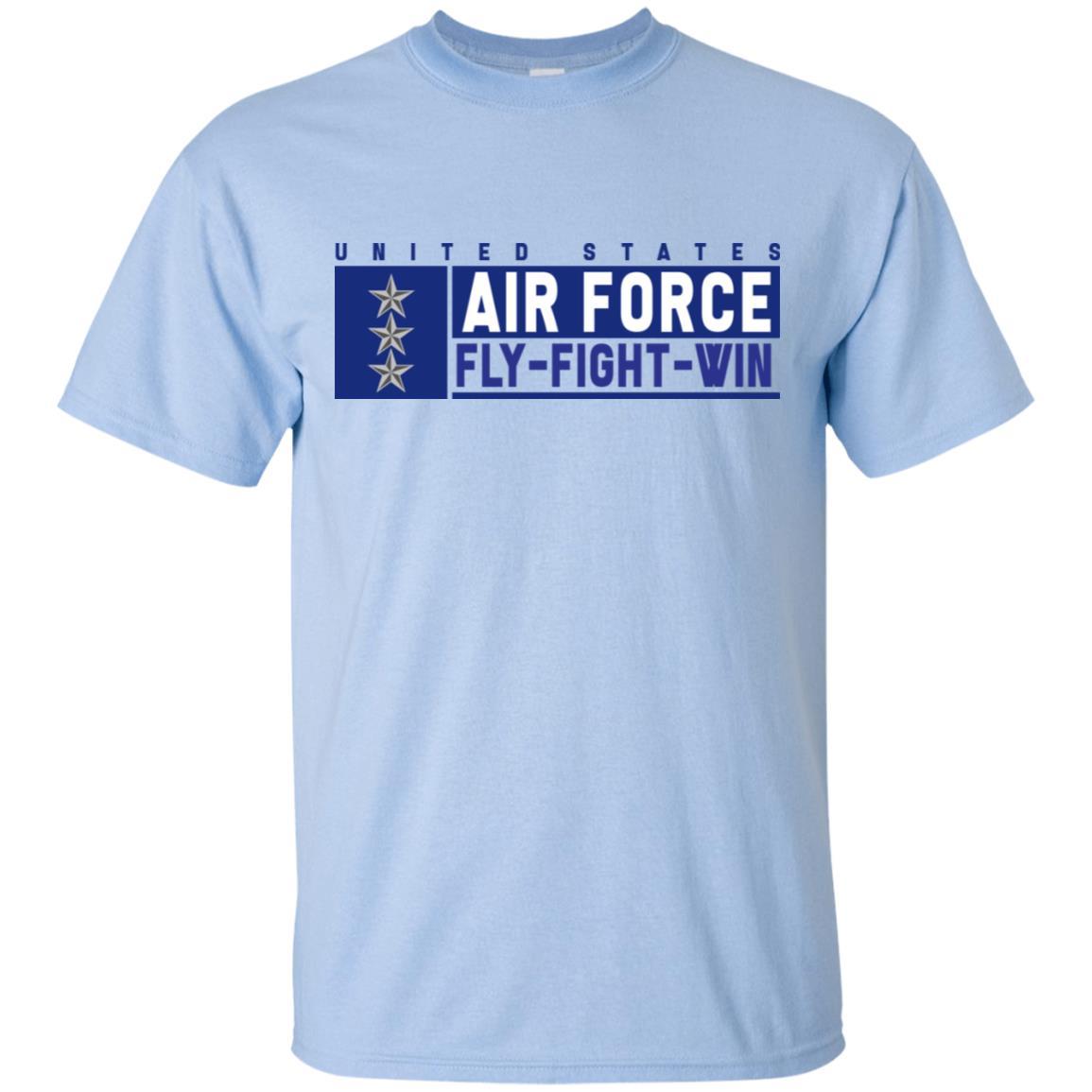 US Air Force O-9 Lieutenant General Fly - Fight - Win T-Shirt On Front For Men-TShirt-USAF-Veterans Nation