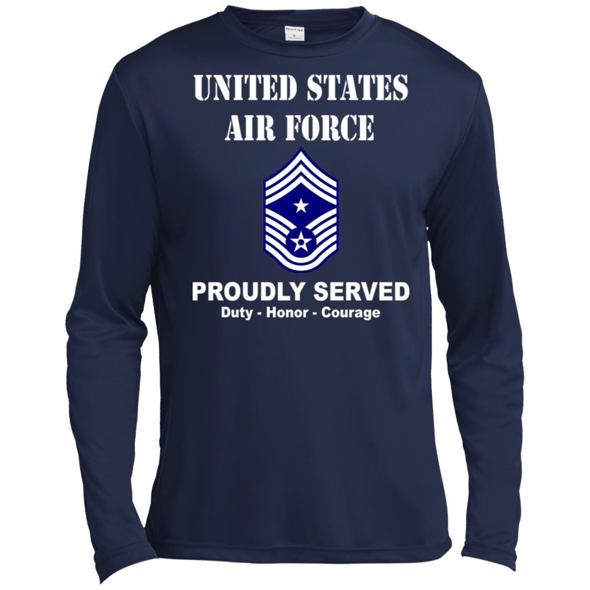 US Air Force E-9 Command Chief Master Sergeant CCM E9 Noncommissioned Officer Ranks T shirt Sport-Tek Tall Pullover Hoodie - T-Shirt-TShirt-USAF-Veterans Nation