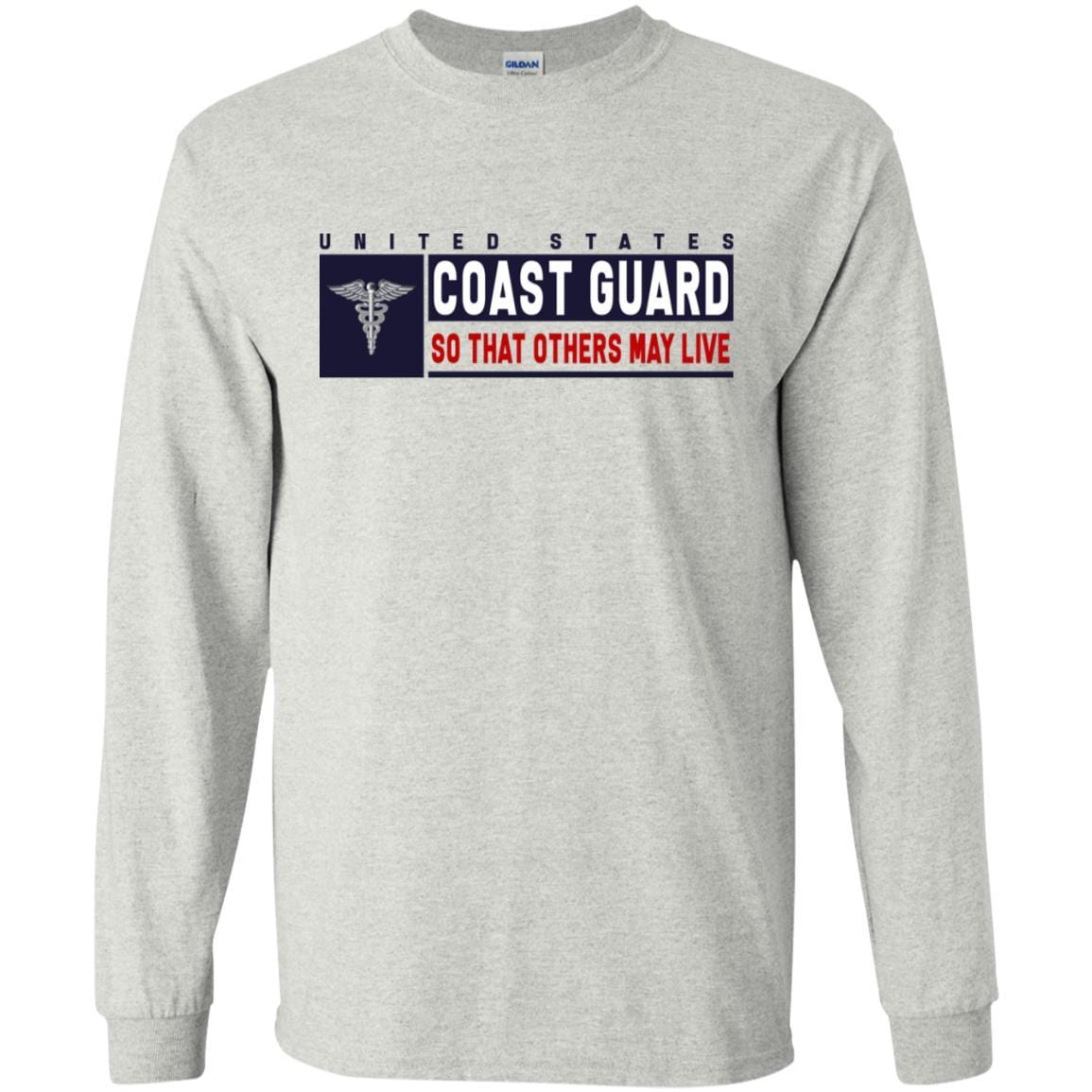 US Coast Guard Health Services Technician HS Logo- So that others may live Long Sleeve - Pullover Hoodie-TShirt-USCG-Veterans Nation