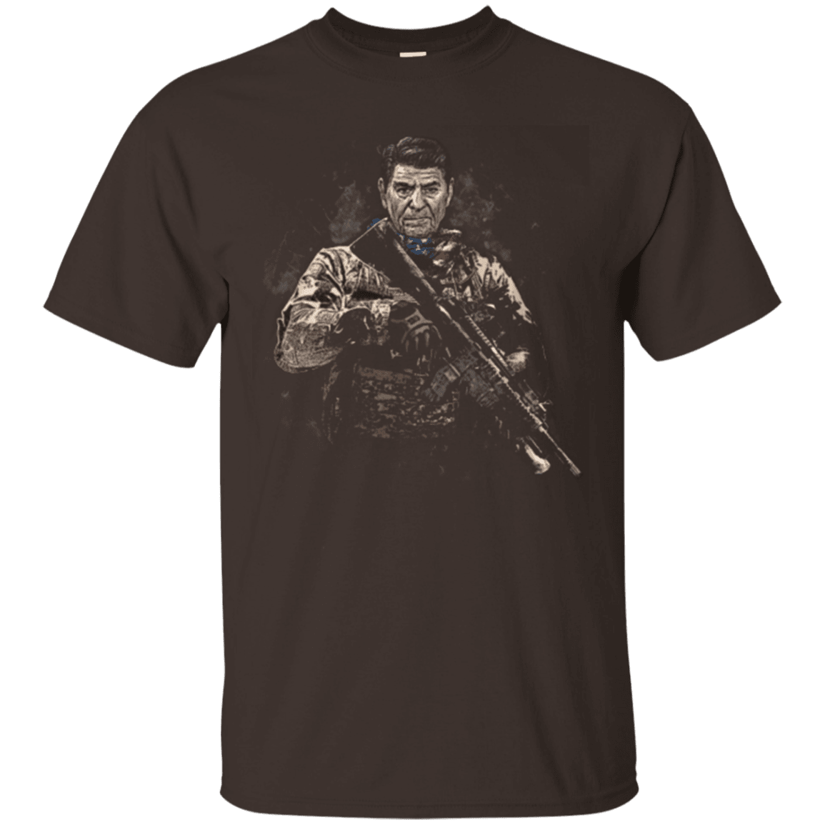 Military T-Shirt "Ronald Reagan Soldier Presidents"-TShirt-General-Veterans Nation
