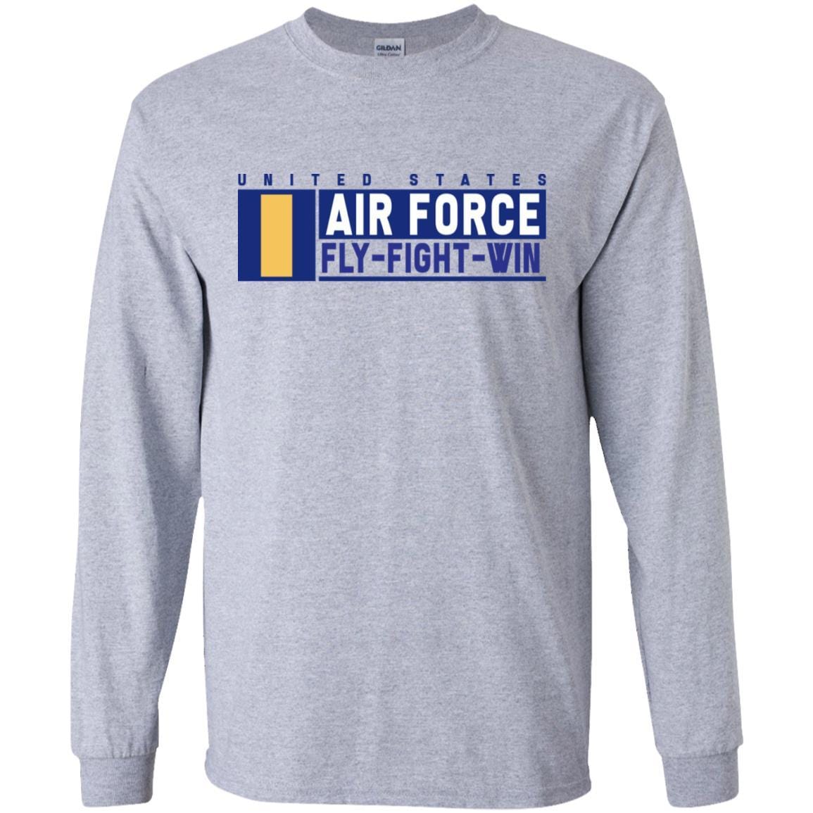 US Air Force O-1 Second Lieutenant Fly - Fight - Win Long Sleeve - Pullover Hoodie-TShirt-USAF-Veterans Nation