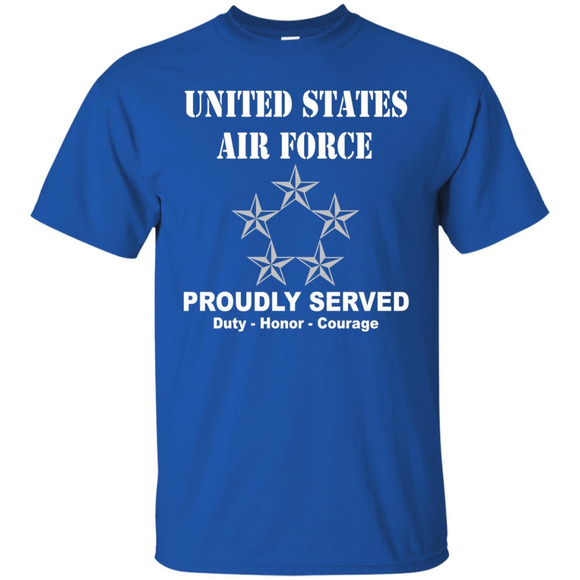 US Air Force O-10 General of the Air Force GAF O10 General Officer Ranks Men Front T Shirt For Air Force-TShirt-USAF-Veterans Nation