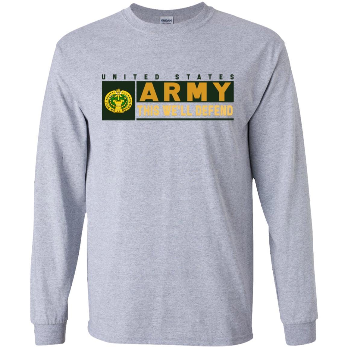 US Army Drill Sergeant- This We'll Defend T-Shirt On Front For Men-TShirt-Army-Veterans Nation