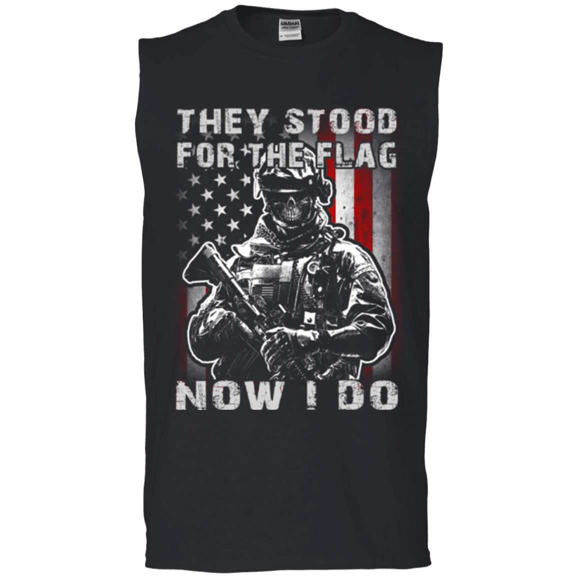 Military T-Shirt "They Stood For The Flag Now I Do"-TShirt-General-Veterans Nation