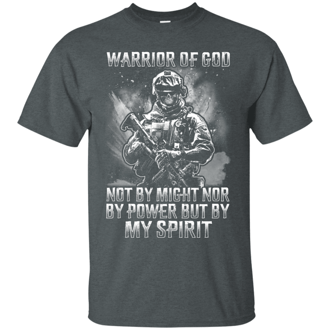 Military T-Shirt "Warrior Of God"-TShirt-General-Veterans Nation