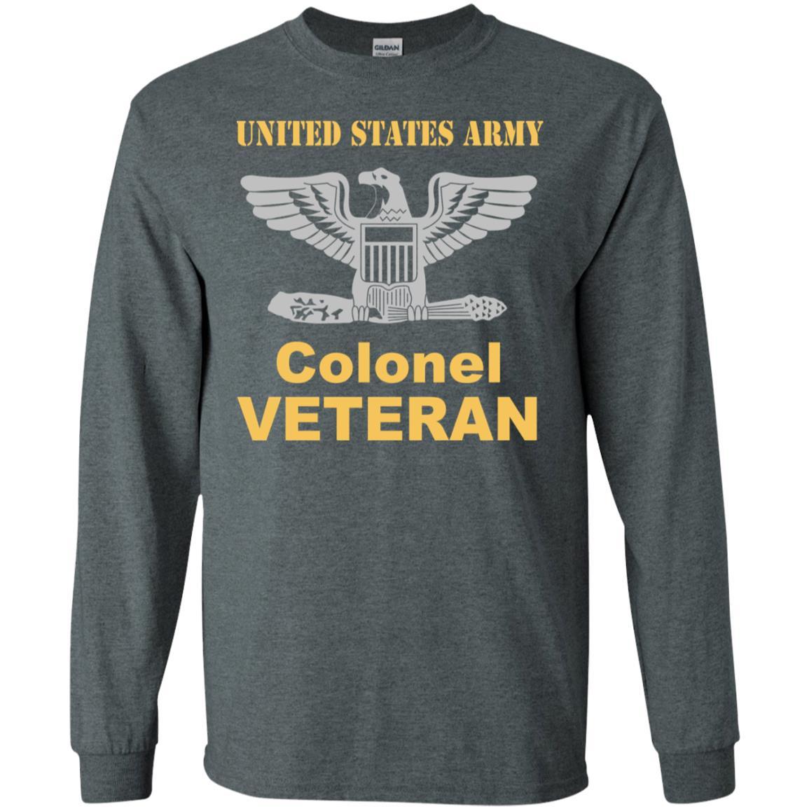US Army O-6 Colonel O6 COL Field Officer Veteran Men T Shirt On Front-TShirt-Army-Veterans Nation