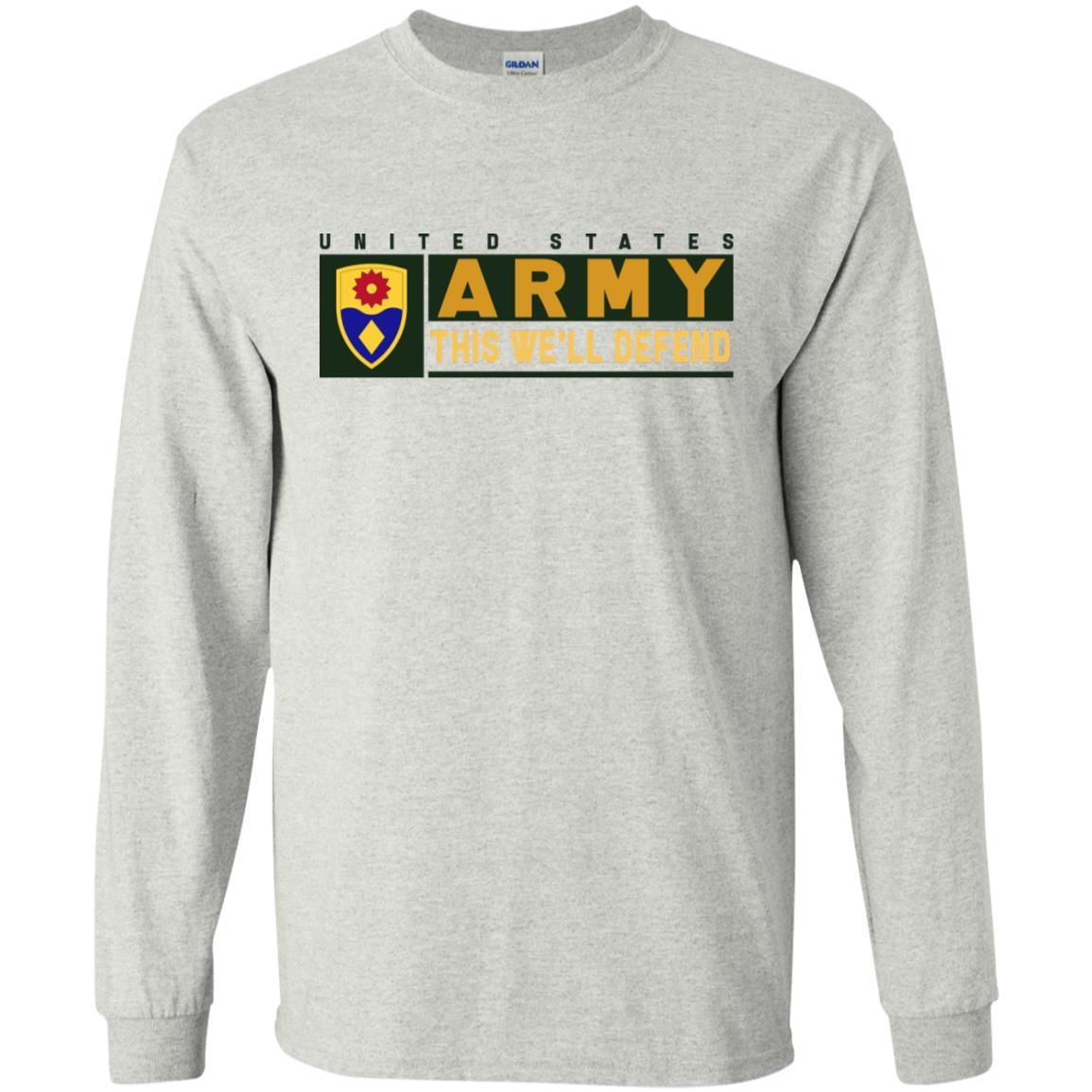 US Army 49TH MILITARY POLICE BRIGADE- This We'll Defend T-Shirt On Front For Men-TShirt-Army-Veterans Nation