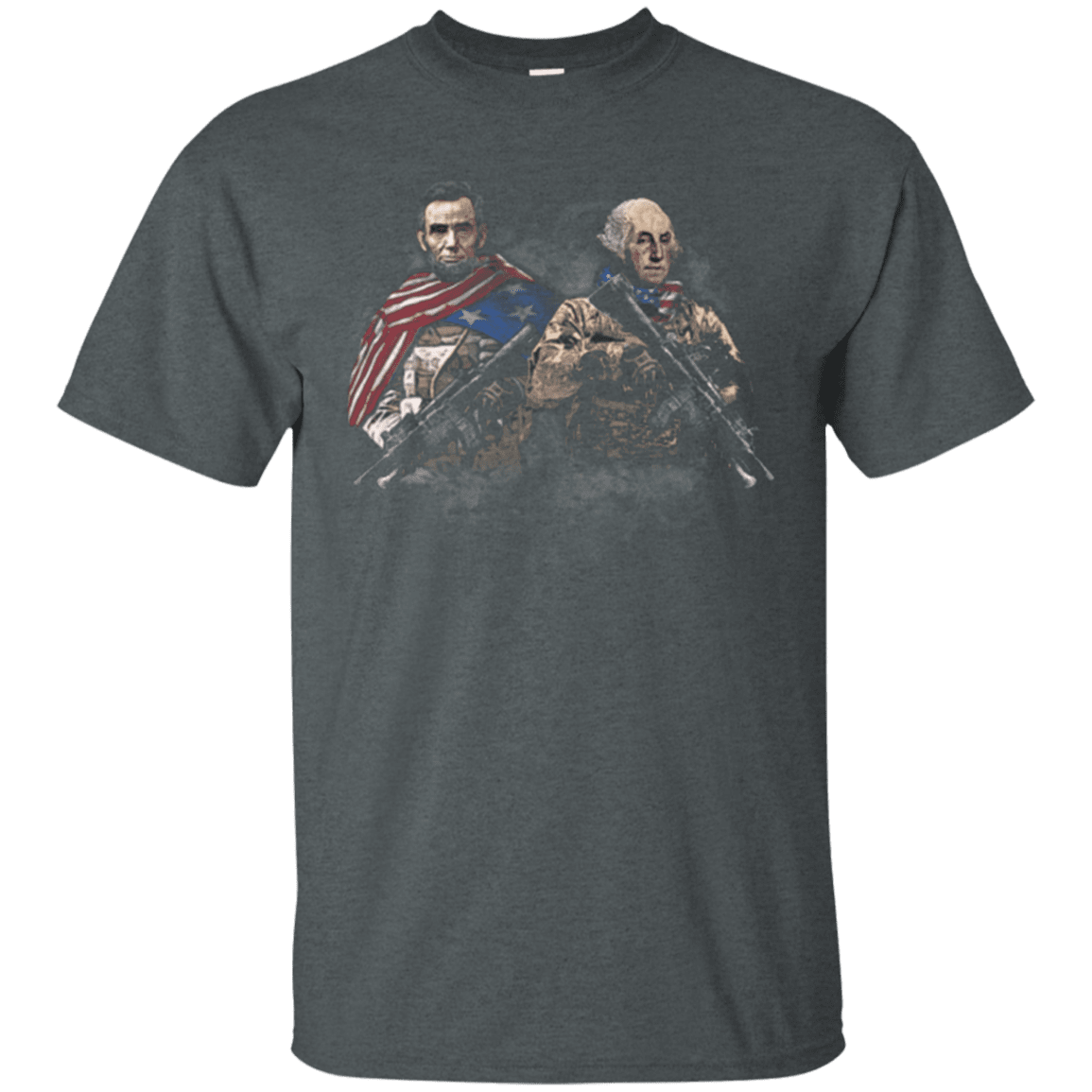 Military T-Shirt "Lincol - Washington Soldier Presidents"-TShirt-General-Veterans Nation