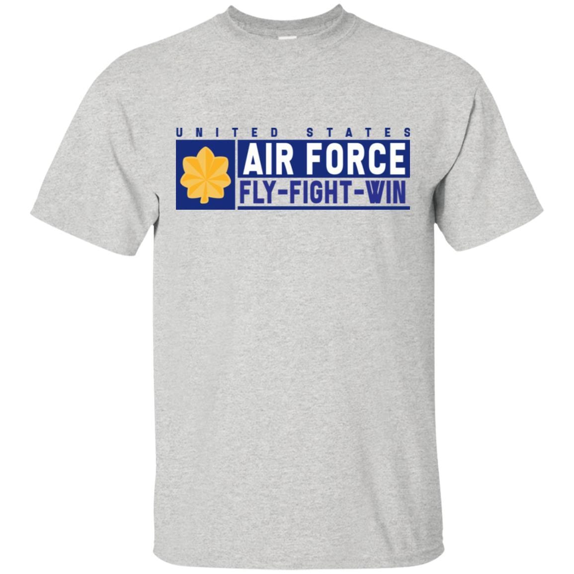 US Air Force O-4 Major Fly - Fight - Win T-Shirt On Front For Men-TShirt-USAF-Veterans Nation