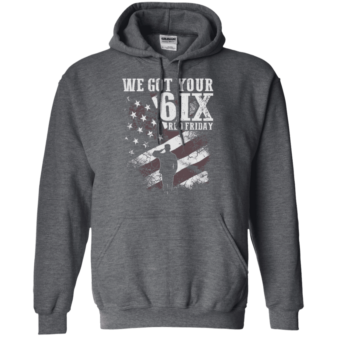 Military T-Shirt "WE GOT YOUR SIX RED FRIDAY"-TShirt-General-Veterans Nation