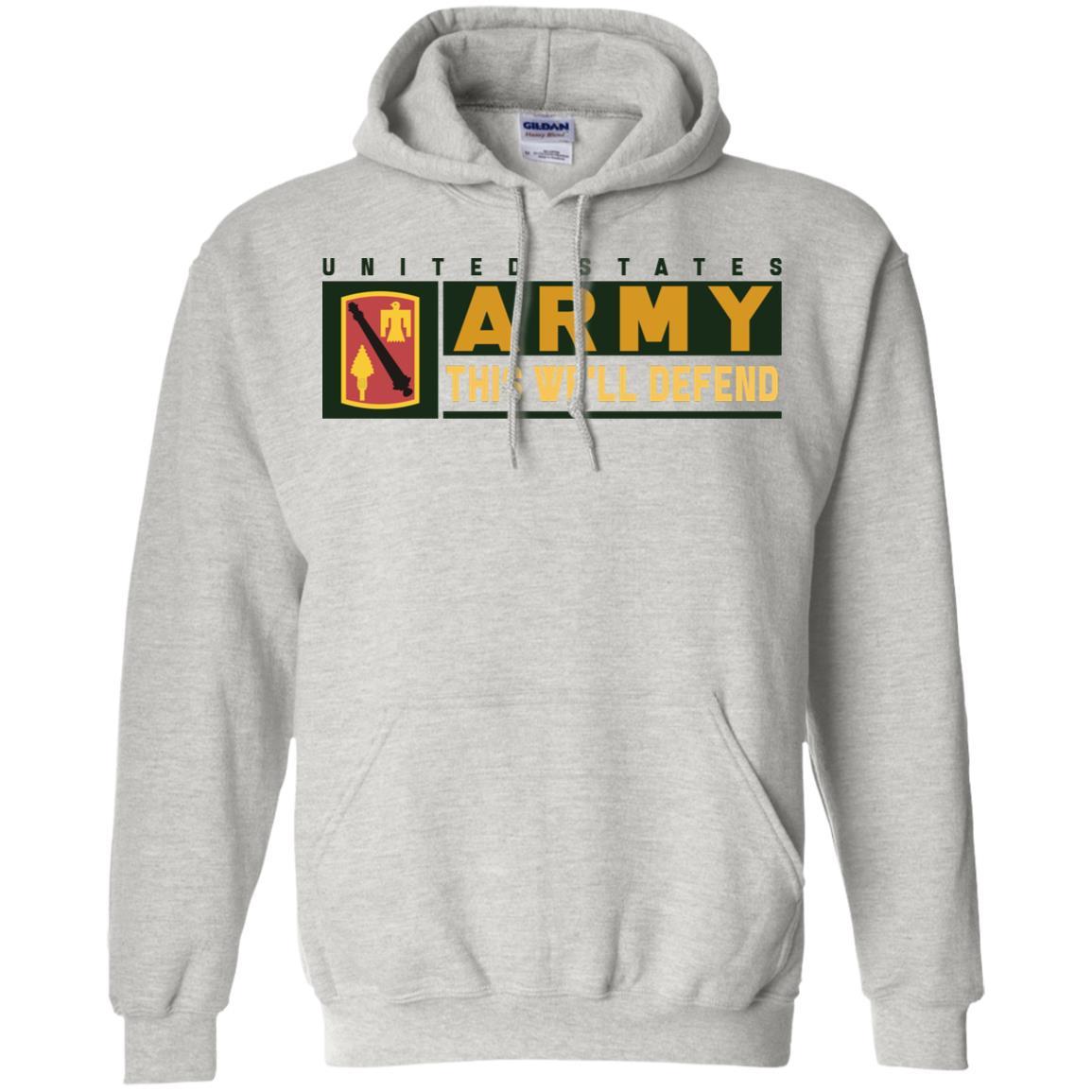 US Army 45 FIRES BRIGADE- This We'll Defend T-Shirt On Front For Men-TShirt-Army-Veterans Nation