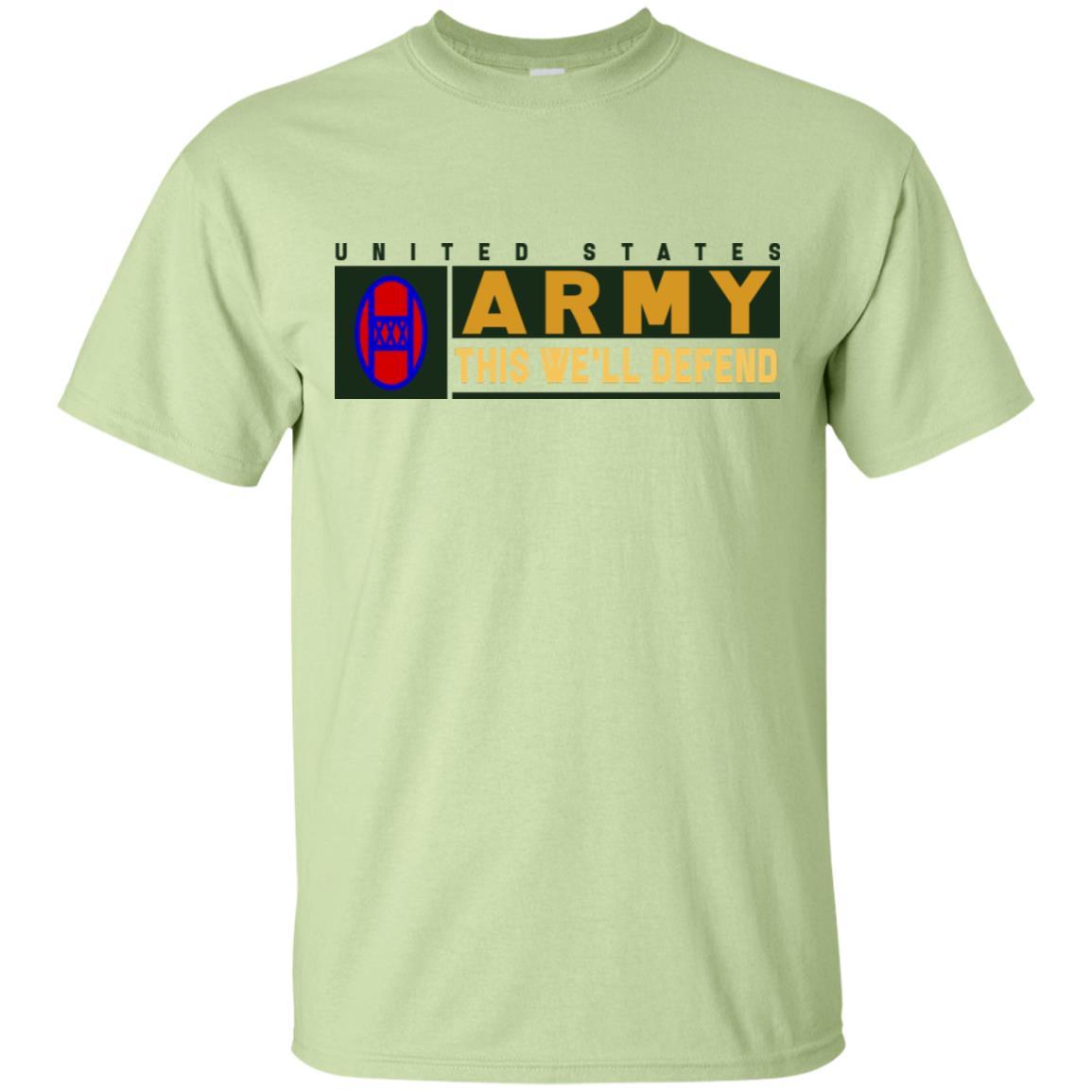 US Army 30TH ARMORED BRIGADE COMBAT TEAM- This We'll Defend T-Shirt On Front For Men-TShirt-Army-Veterans Nation