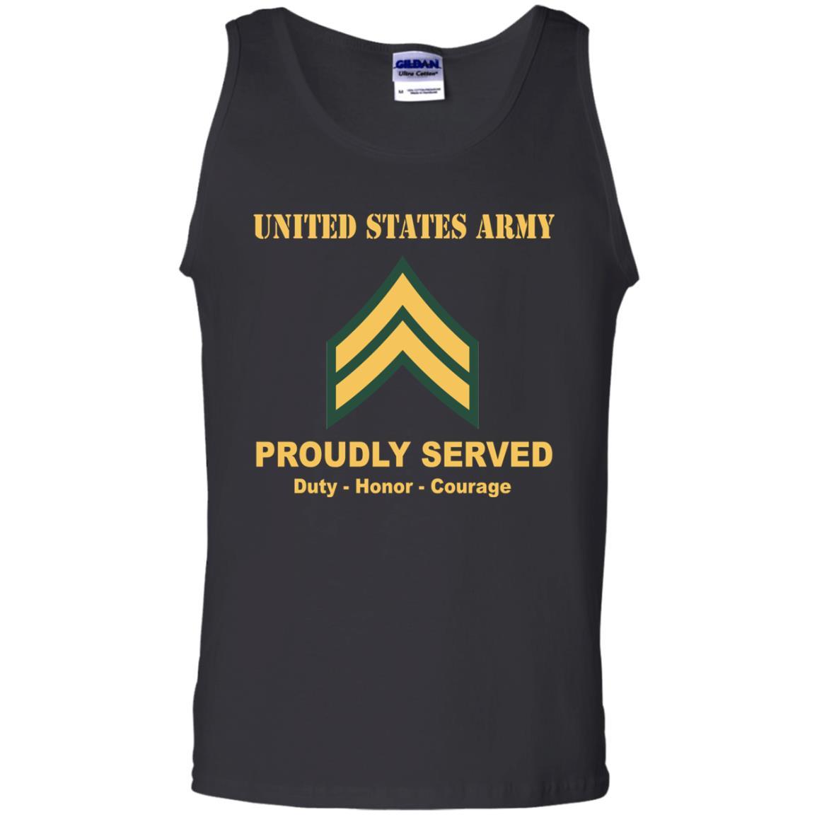 US Army E-4 Corporal E4 CPL Noncommissioned Officer Ranks Men Front Shirt US Army Rank-TShirt-Army-Veterans Nation