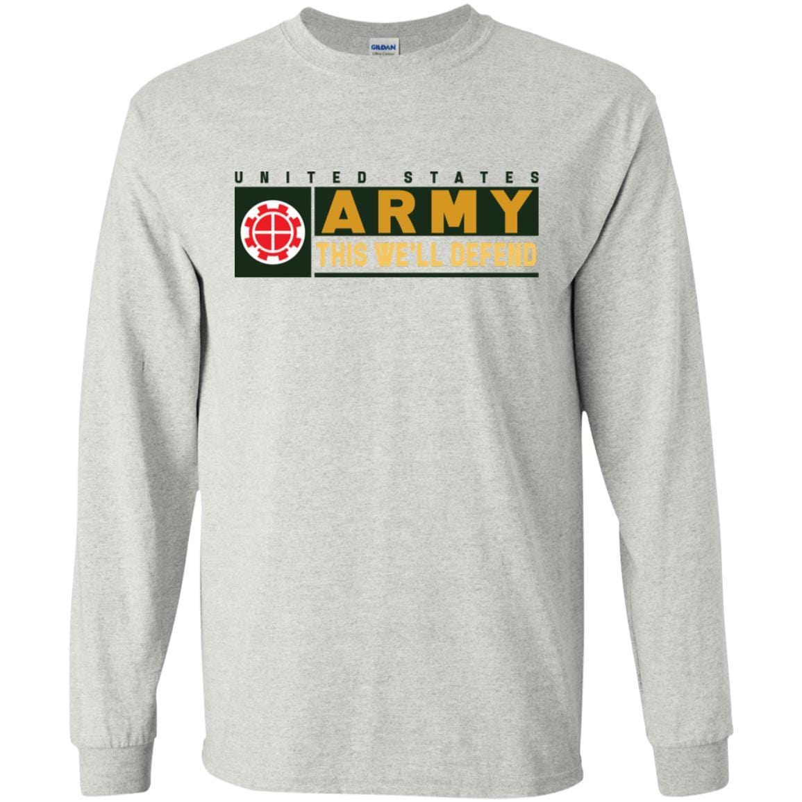 US Army 35TH ENGINEER BRIGADE- This We'll Defend T-Shirt On Front For Men-TShirt-Army-Veterans Nation