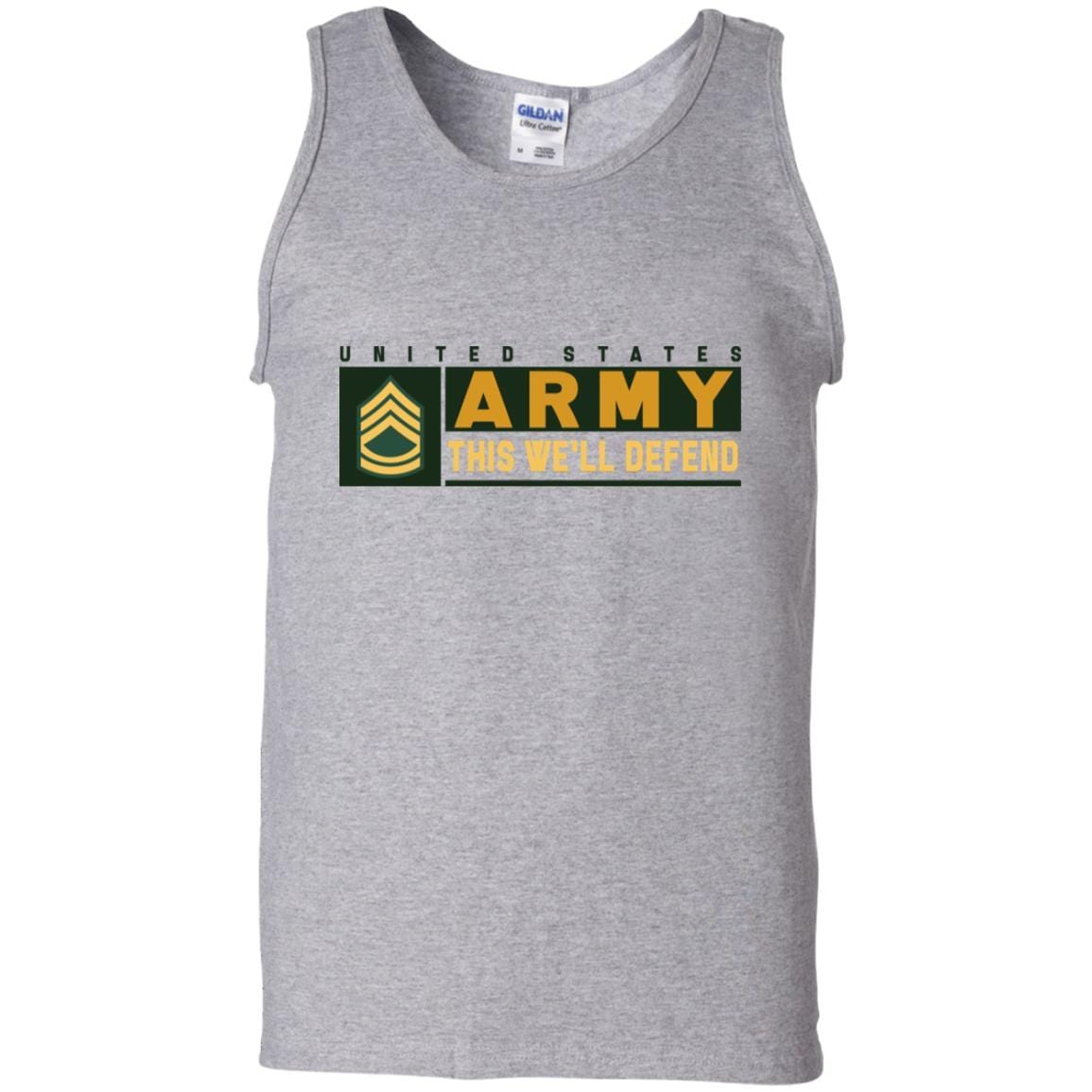 US Army E-7 This We Will Defend T-Shirt On Front For Men-TShirt-Army-Veterans Nation