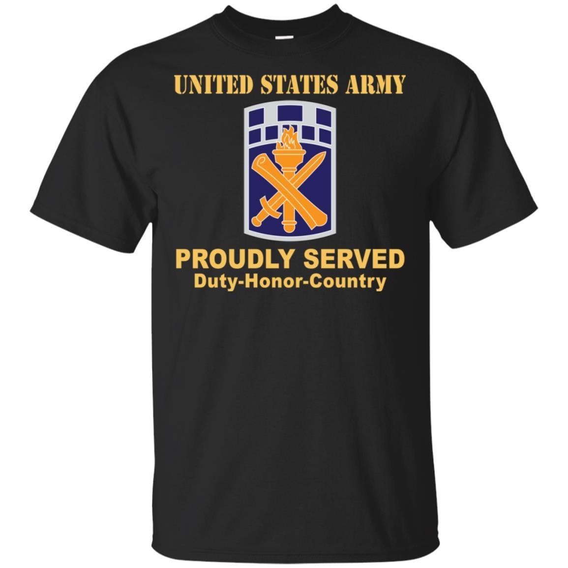 US ARMY 351ST CIVIL AFFAIRS COMMAND- Proudly Served T-Shirt On Front For Men-TShirt-Army-Veterans Nation