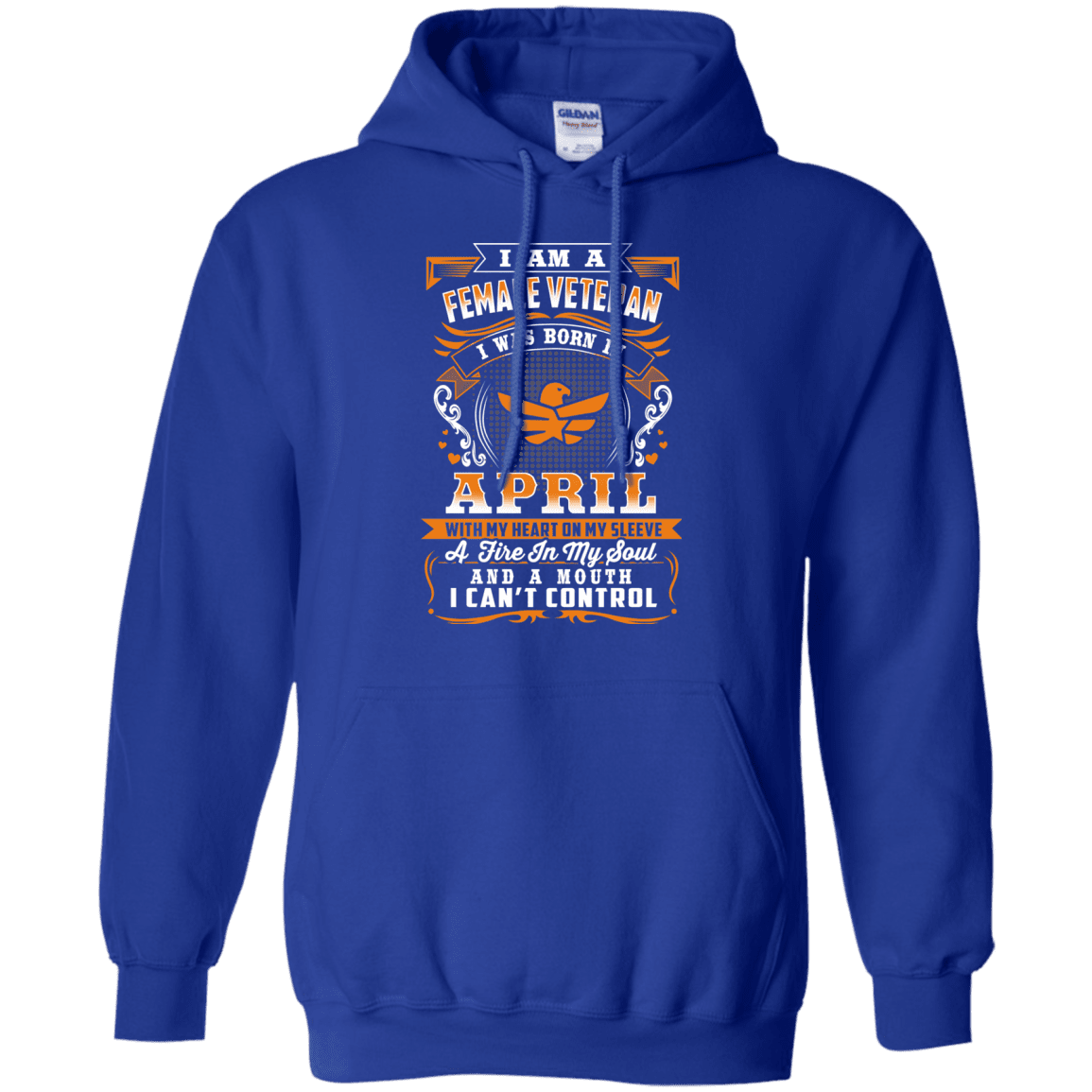 Military T-Shirt "FEMALE VETERAN BORN IN APRIL"-TShirt-General-Veterans Nation