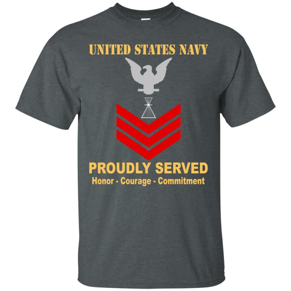 U.S Navy Aviation Photographer's Mate PH E-6 Rating Badges Proudly Served T-Shirt For Men On Front-TShirt-Navy-Veterans Nation