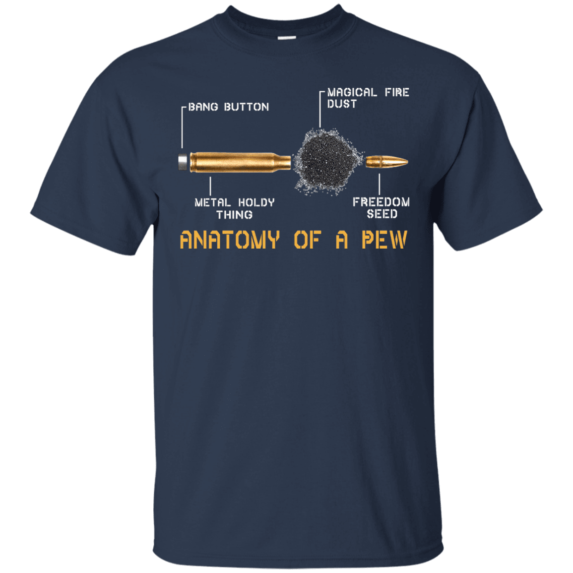 Military T-Shirt "ANATOMY OF A PEW"-TShirt-General-Veterans Nation