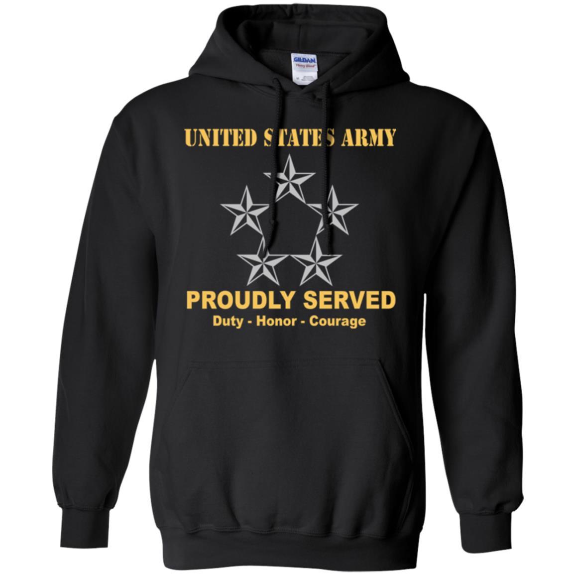 US Army O-10 General of the Army O10 GA General Officer Ranks Men Front Shirt US Army Rank-TShirt-Army-Veterans Nation