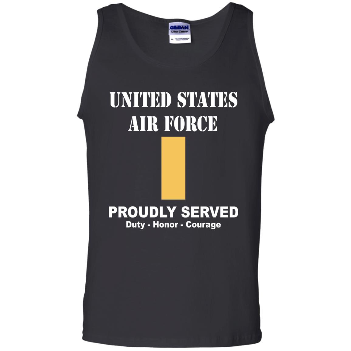 US Air Force O-1 Second Lieutenant 2d Lt O1 Commissioned Officer Ranks Men Front T Shirt For Air Force-TShirt-USAF-Veterans Nation