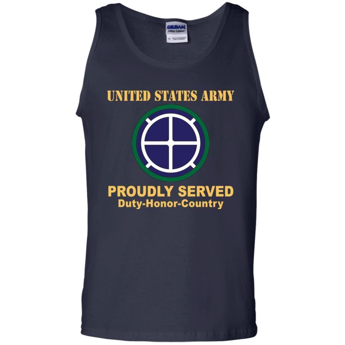 US ARMY 35TH INFANTRY DIVISION - Proudly Served T-Shirt On Front For Men-TShirt-Army-Veterans Nation