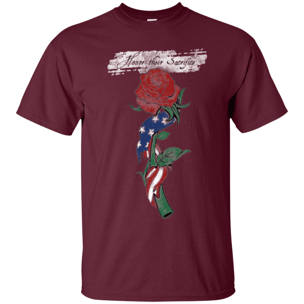 Military T-Shirt "Honor Their Sacrifice"-TShirt-General-Veterans Nation