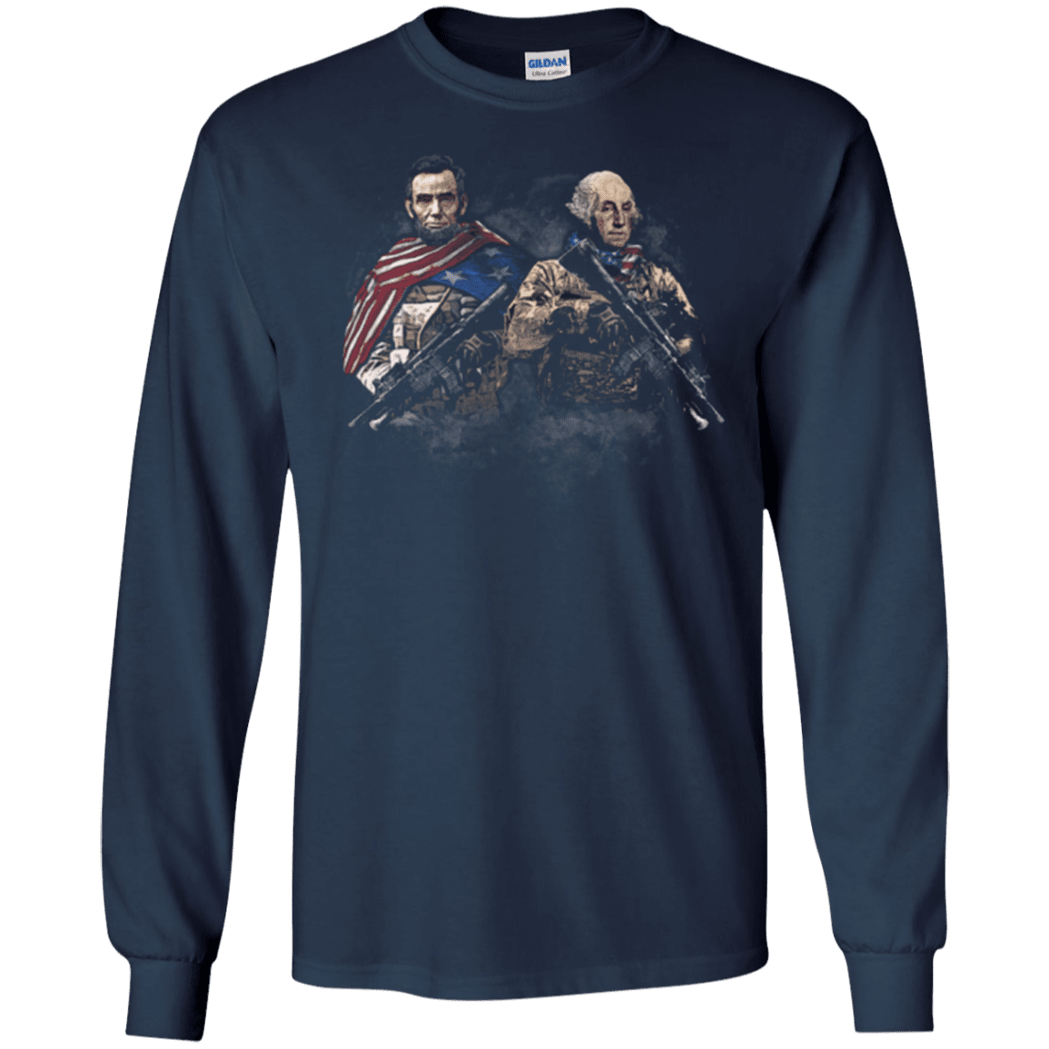 Military T-Shirt "Lincol - Washington Soldier Presidents"-TShirt-General-Veterans Nation