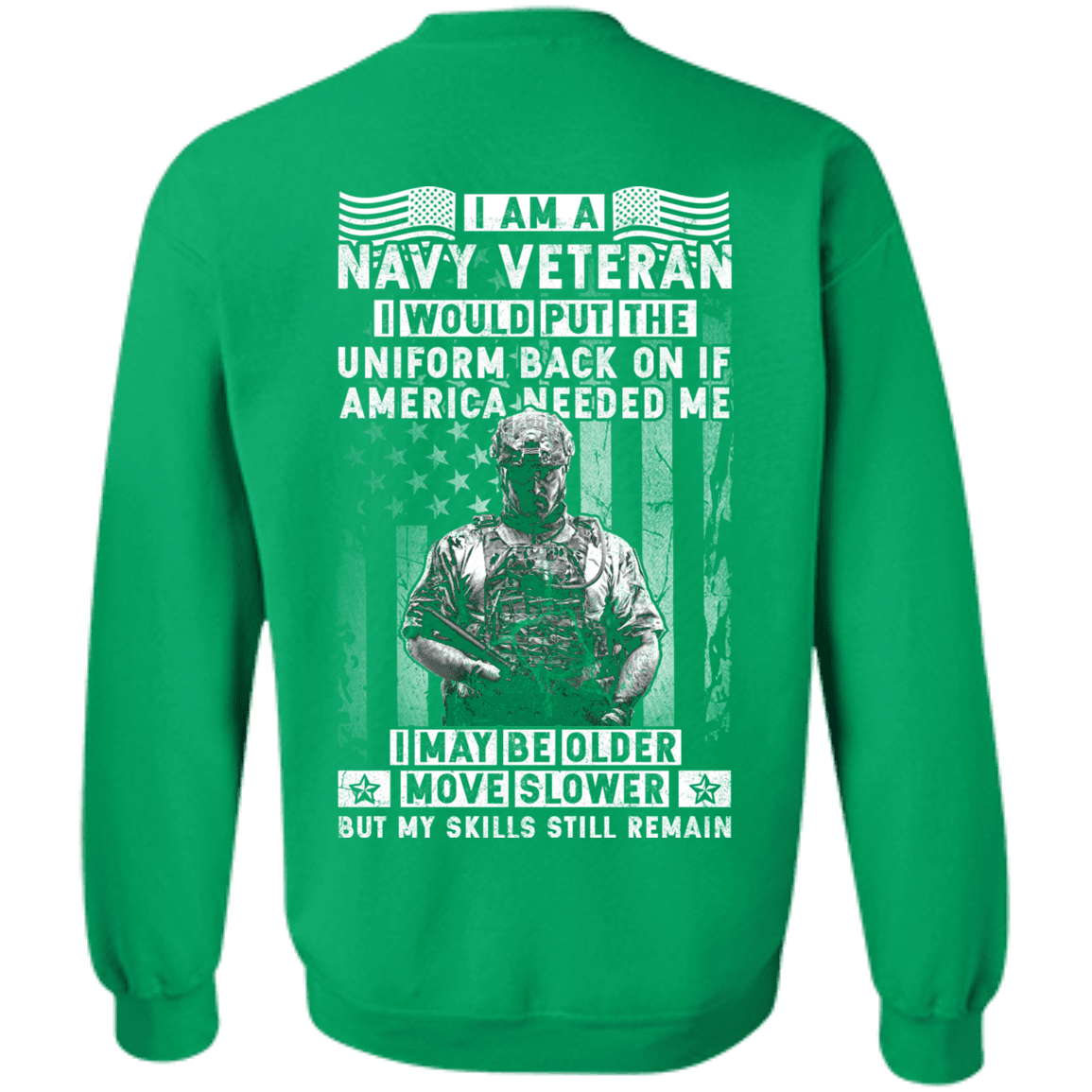 I am a Navy Veteran Men Back T Shirts-TShirt-Navy-Veterans Nation