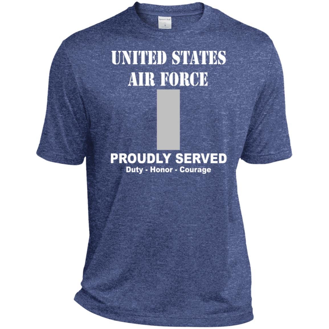 US Air Force O-2 First Lieutenant 1st L O2 Commissioned Officer Ranks T shirt Sport-Tek Tall Pullover Hoodie - T-Shirt-TShirt-USAF-Veterans Nation