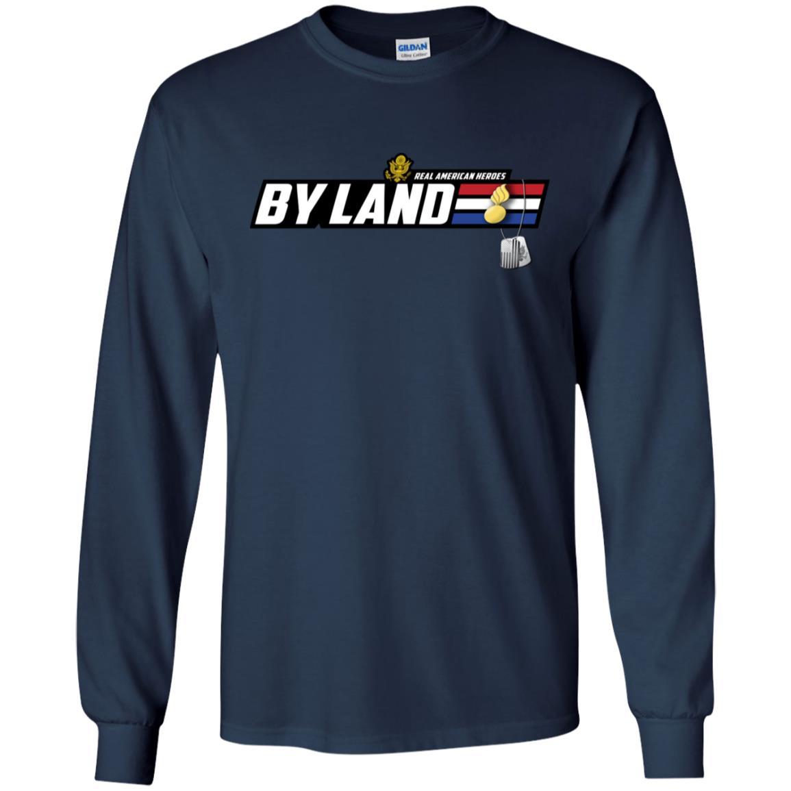 US Army T-Shirt "Ordnance Corps Real American Heroes By Land" On Front-TShirt-Army-Veterans Nation