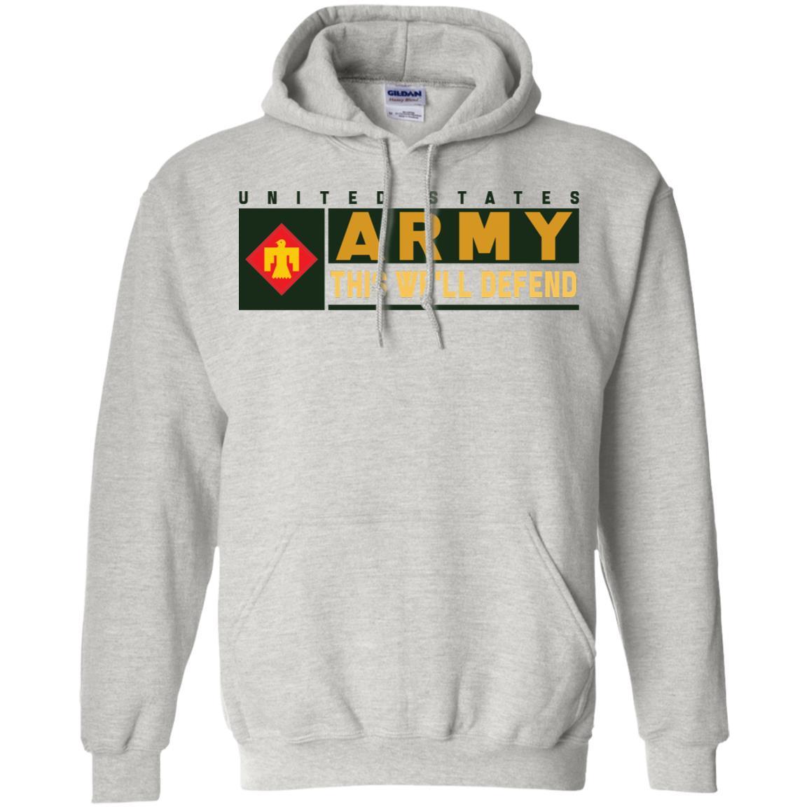 US Army 45TH INFANTRY BRIGADE COMBAT TEAM- This We'll Defend T-Shirt On Front For Men-TShirt-Army-Veterans Nation