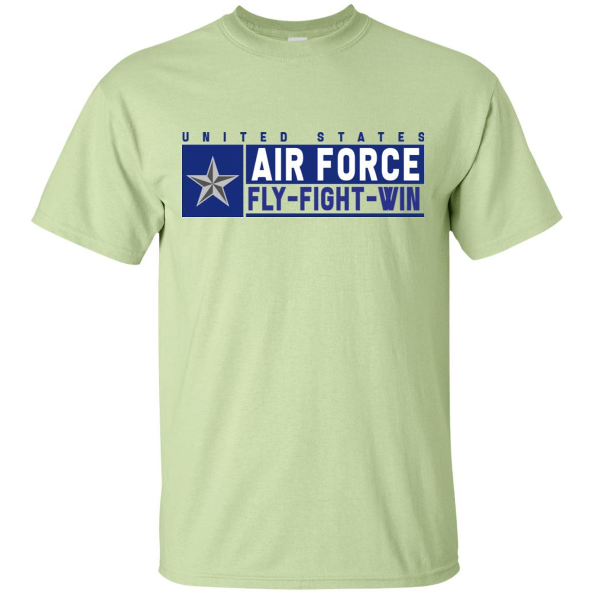 US Air Force O-7 Brigadier General Brig Fly - Fight - Win T-Shirt On Front For Men-TShirt-USAF-Veterans Nation