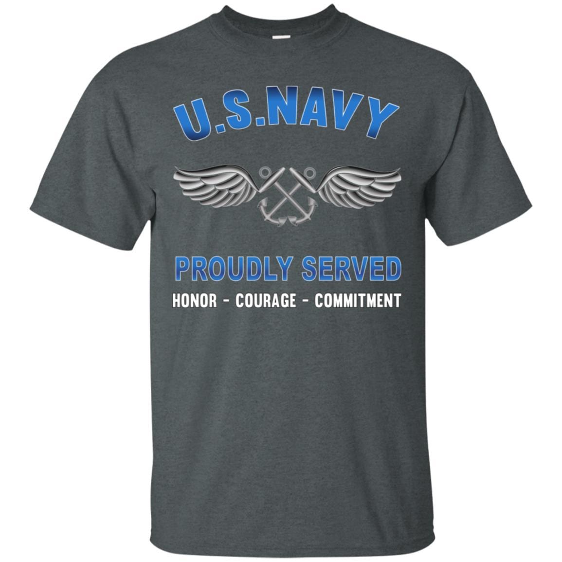 U.S Navy Aviation Boatswain's Mate Navy AB - Proudly Served T-Shirt For Men On Front-TShirt-Navy-Veterans Nation