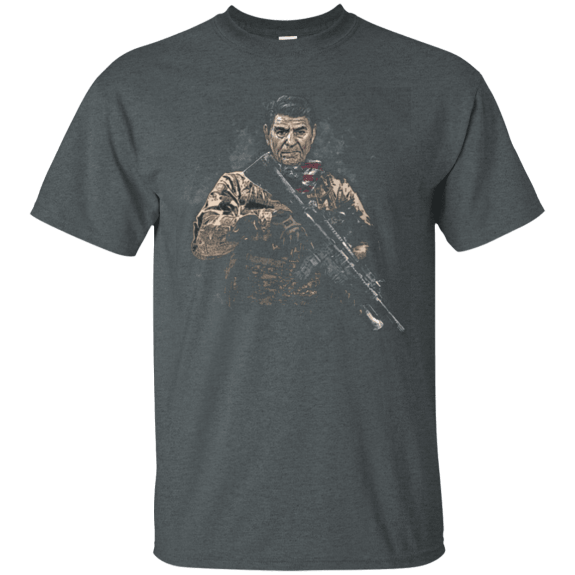 Military T-Shirt "Ronald Reagan Soldier Presidents"-TShirt-General-Veterans Nation