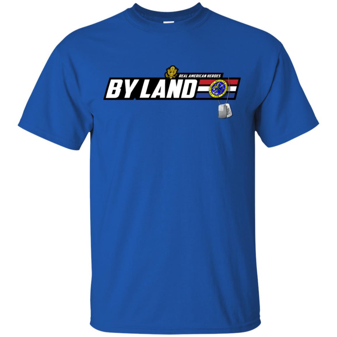 US Army T-Shirt "Public Health Service Real American Heroes By Land" On Front-TShirt-Army-Veterans Nation