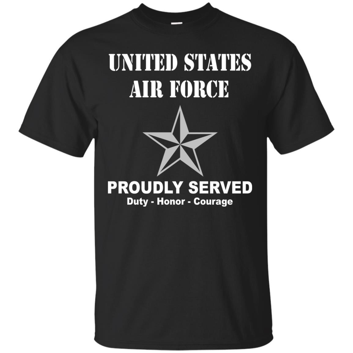 US Air Force O-7 Brigadier General Brig O7 General Officer Ranks Men Front T Shirt For Air Force-TShirt-USAF-Veterans Nation