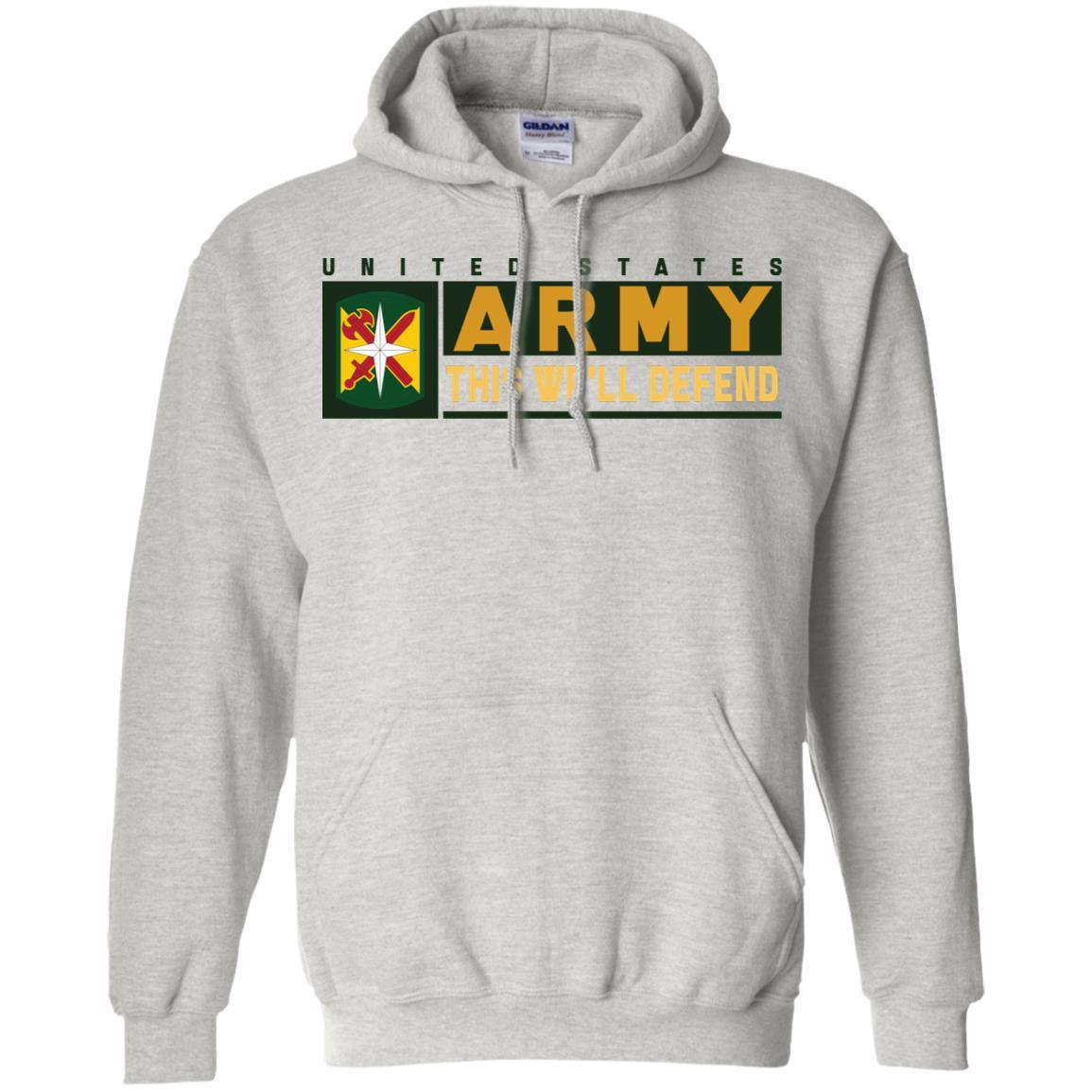US Army 14TH MILITARY POLICE BRIGADE- This We'll Defend T-Shirt On Front For Men-TShirt-Army-Veterans Nation
